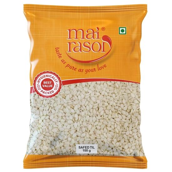 MAI RASOI Семена белого кунжута/Safed Til 100 г