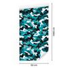 Turquoise and white military camouflage wallpaper for living room and bedroom 50x1000