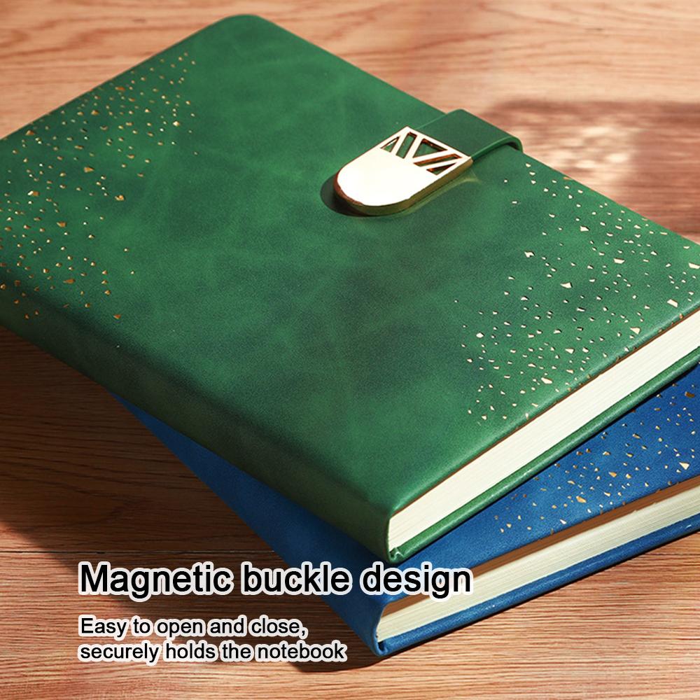 (Логотип можно выгравировать) Деловой блокнот А5 со звездным небом, предметная тетрадь, кожаный блокнот, дневник с пряжкой