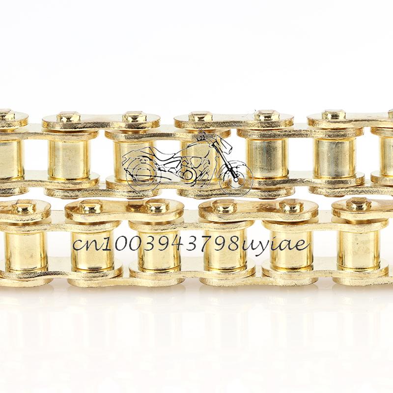 428 Golden Chains 102/104L/108L/126L/132L/136L/140L Links Drive Chain Link For 110cc-250cc ATV UTV Kart Dirt Pit Bike Motorcycle