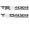 LUMIMAN Toyota TRD 4x4 Off-Road Decal Stickers, Tacoma, Tundra, Pickup, Car, Body Stickers, Set of 2 (A, Dark Gray)