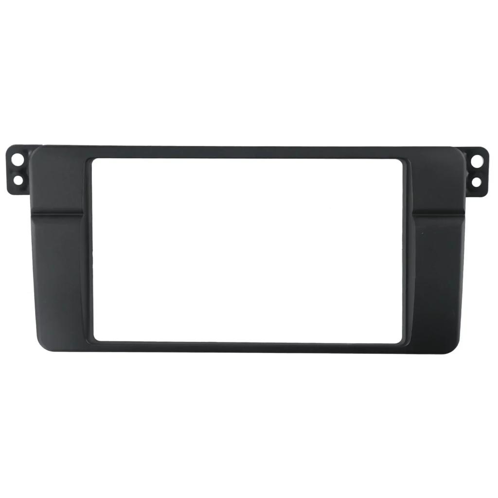 Для BMW 3 серии E46 1998-2006 Рамка для магнитолы 1 шт. Аксессуары из АБС-пластика Черная Накладка на панель приборов Для BMW 3 серии E46 1998-2006