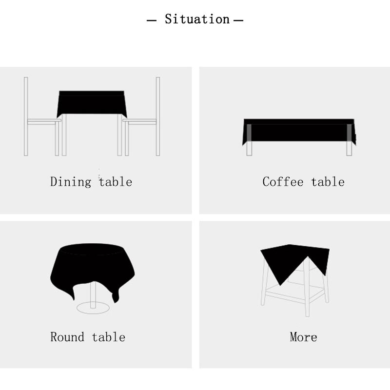 Квадратный кухонный журнальный столик, минималистичная скатерть, прямоугольные скатерти, чехол для обеденного стола