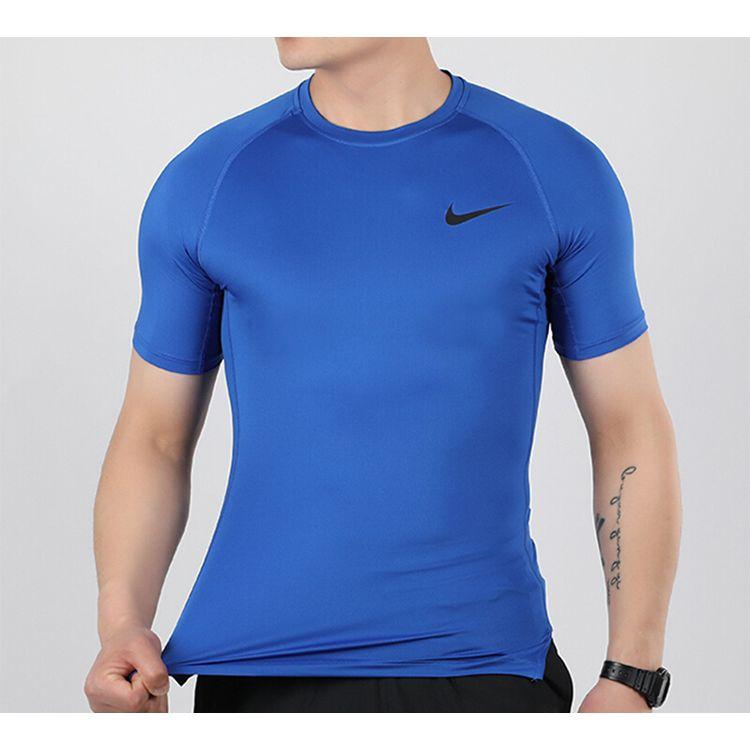 Nike Мужской топ с коротким рукавом для тренировок Nike Pro Dri-Fit, облегающий, BV5632-480
