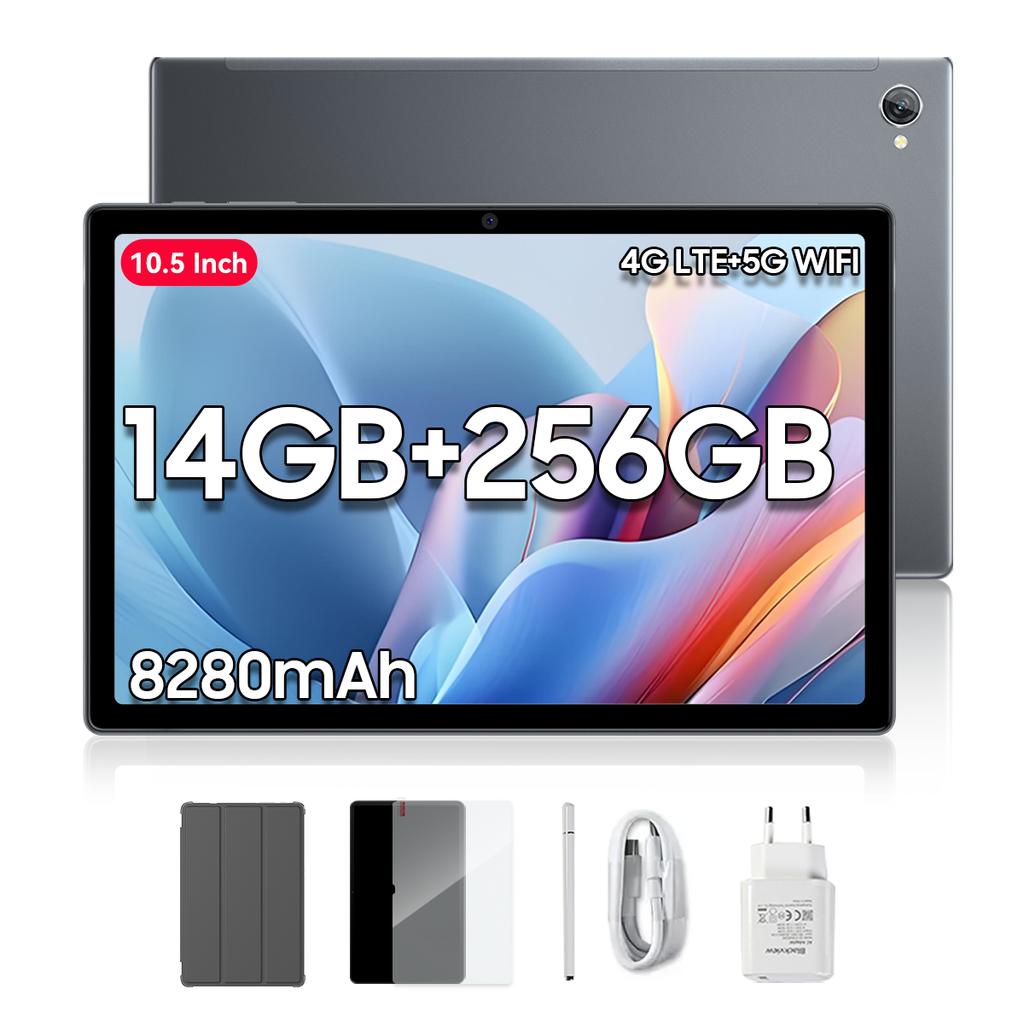 Refurbished Blackview Tab 15 Pro Tablet 10.5inch 14GB RAM 256GB ROM 8280mAh PC Mode Widevine L1