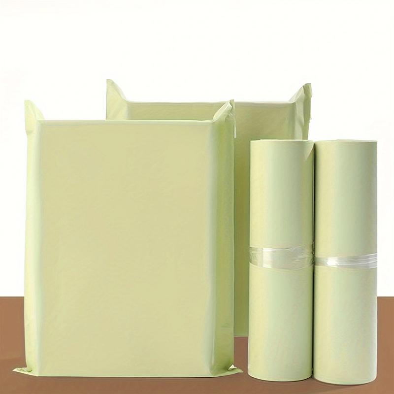 50 PCS/Set Express Bag Packing Bag Thickened Cream apricot Clothing Mail Waterproof Packing Bag Logistics Packing Bag