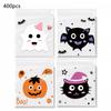 400 Pcs Halloween Treat Bags Self Adhesive Candy Bags Clear Cookie And Candy