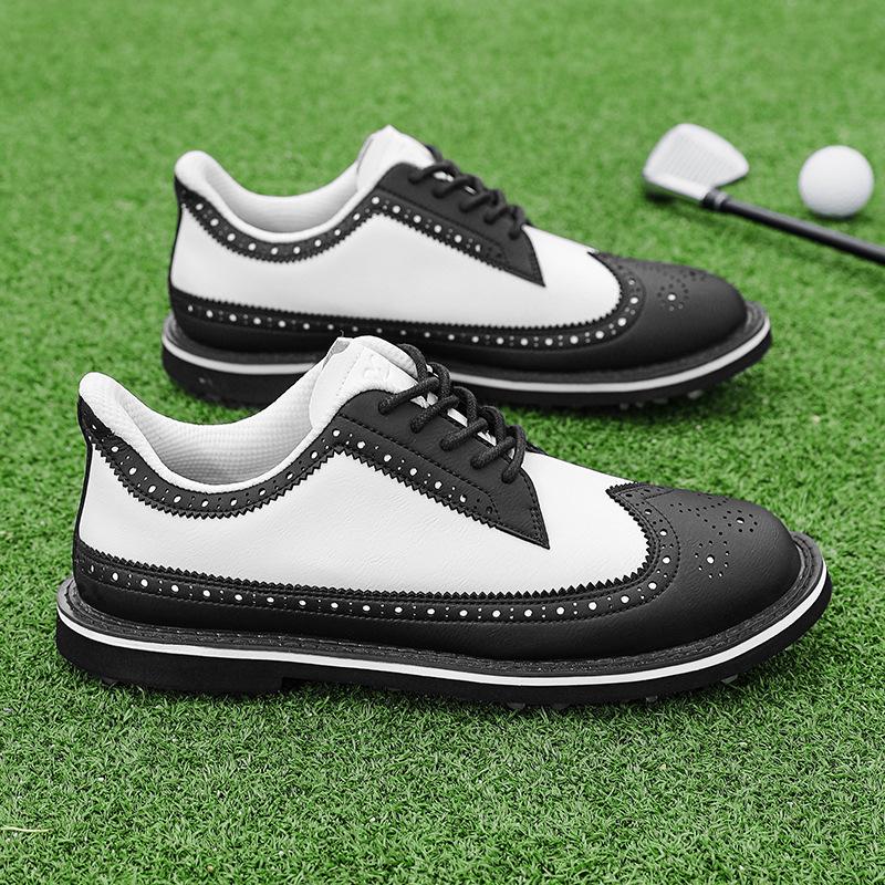 2025 новые профессиональные туфли для гольфа высокое качество мужские повседневные туфли низкий верх деловые кожаные туфли британские трендовые туфли