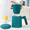 Chaxun Ceramic Tea Mug with Wooden Handle and Infuser