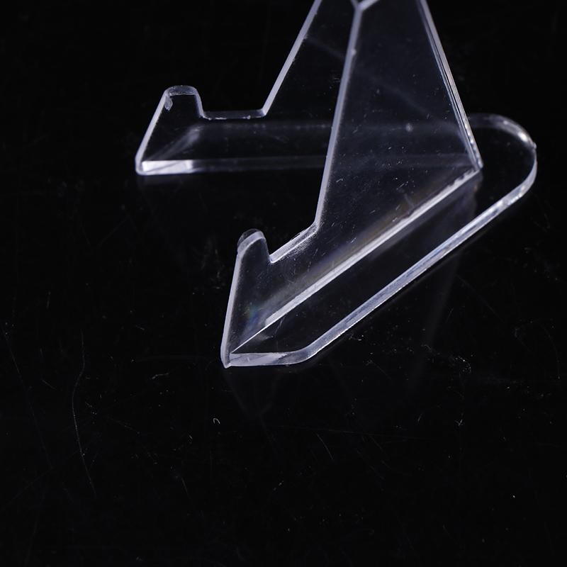 10 шт. прозрачный акриловый держатель для монет, небольшой мольберт, держатель для торговых карточек, поддержка для органайзера карт Kpop Idol