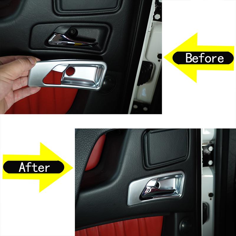 Автомобильный Стайлинг для Mercedes Benz G Class W463 07-18ABS, хромированная внутренняя дверная ручка, чаша, декоративная крышка, наклейки, авто