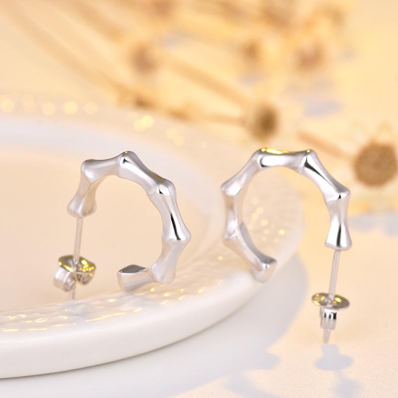 Женские серьги-гвоздики Sun Bamboo Joint Jewelry