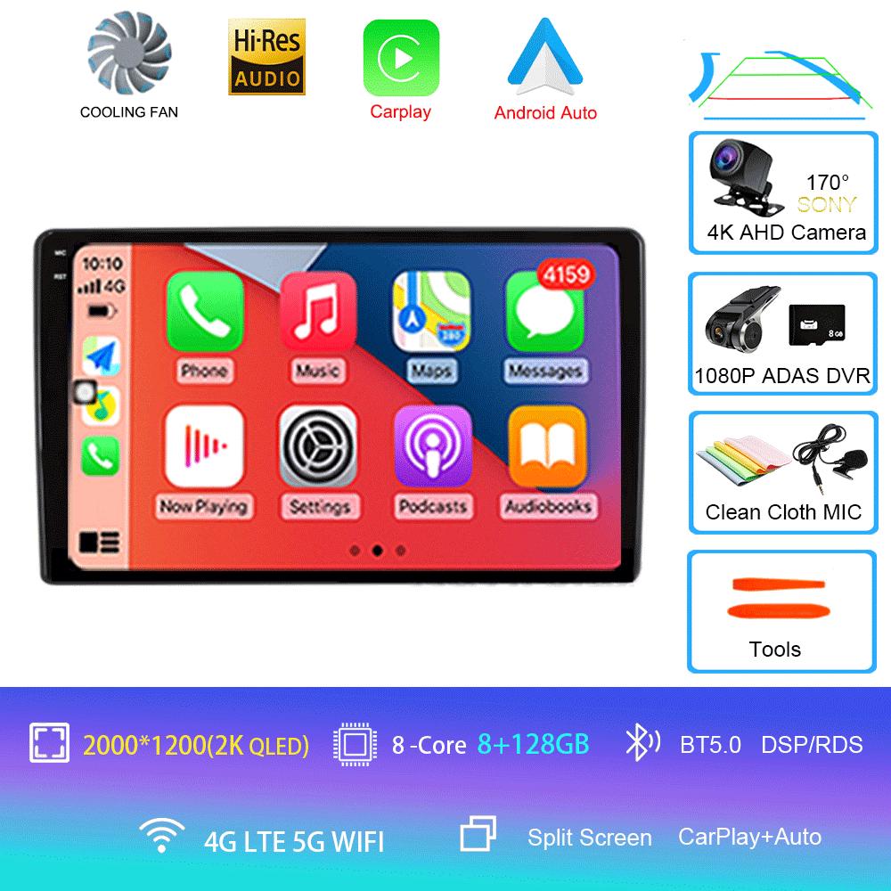 Автомобильный радиоприемник Android 14 для Fiat Ducato 3 2006-2022, для Peugeot Boxer 2 2006-2022, для Citroen Jumper 2 2006-2022, мультимедийная стереосистема