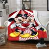 Mickey Minnie Love Flannel Blanket Super Soft Warm Cozy Blanket For Sofa Bed Office Travel Allseason Home Decor Gift