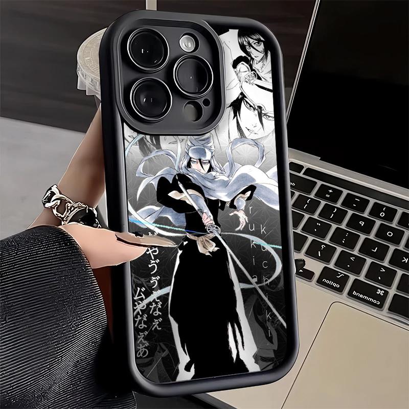 Чехол для телефона iPhone 17 Air 16E 15 16 Pro Max Bleach Кучики Рукия Чехол 14 Plus 13 12 Mini Мягкий Силиконовый Fundas
