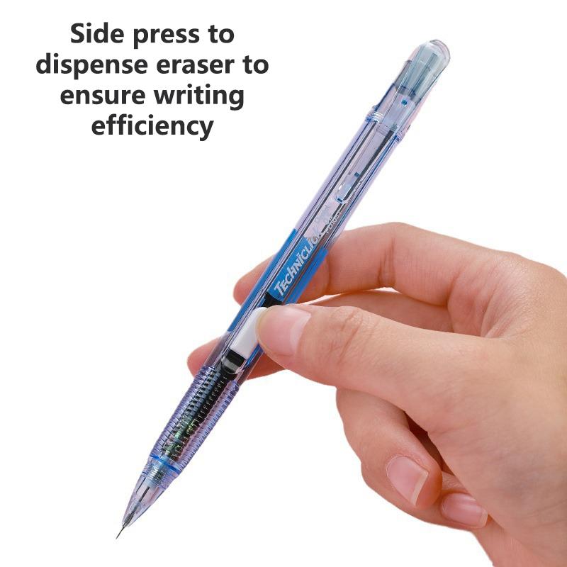 Япония Pentel Набор стержней для механического карандаша, Нескользящий цветной корпус, Боковая кнопка, Автоматические карандаши, Полезные школьные принадлежности для учеников