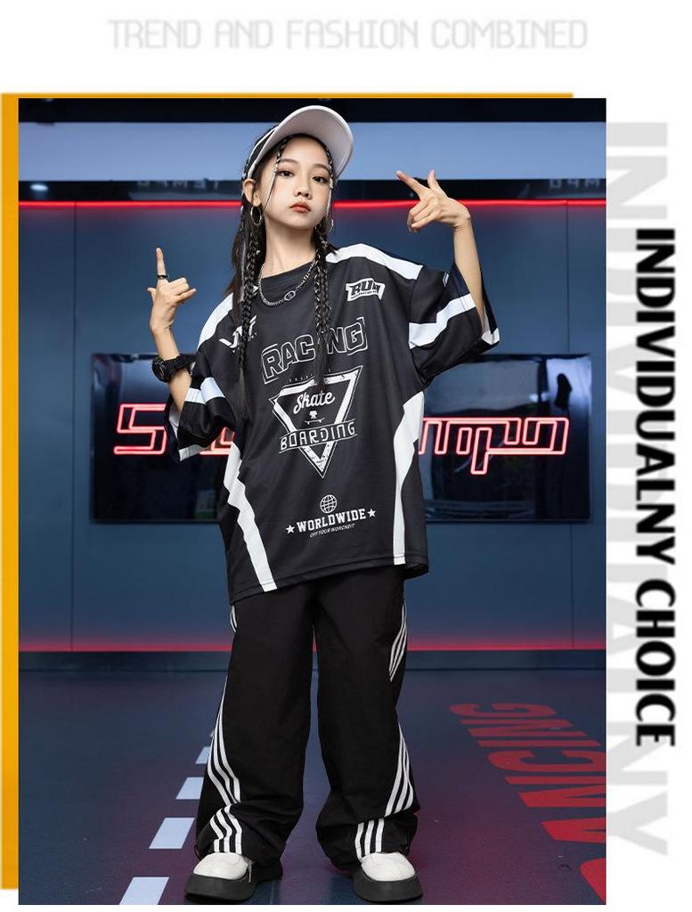 Hip Hop Kids' Fashion: Trendy Boys & Girls Dance T-Shirt for Spring/Summer