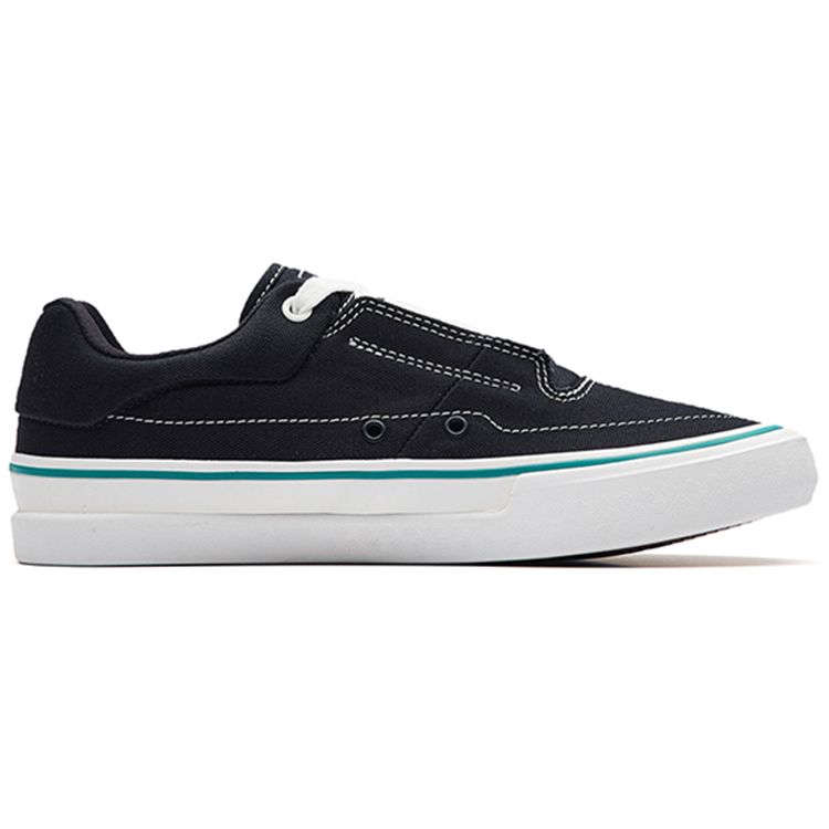 Anta Aoli MD Skateboard Прочные низкие кроссовки женские кроссовки черные белые 122238013-7