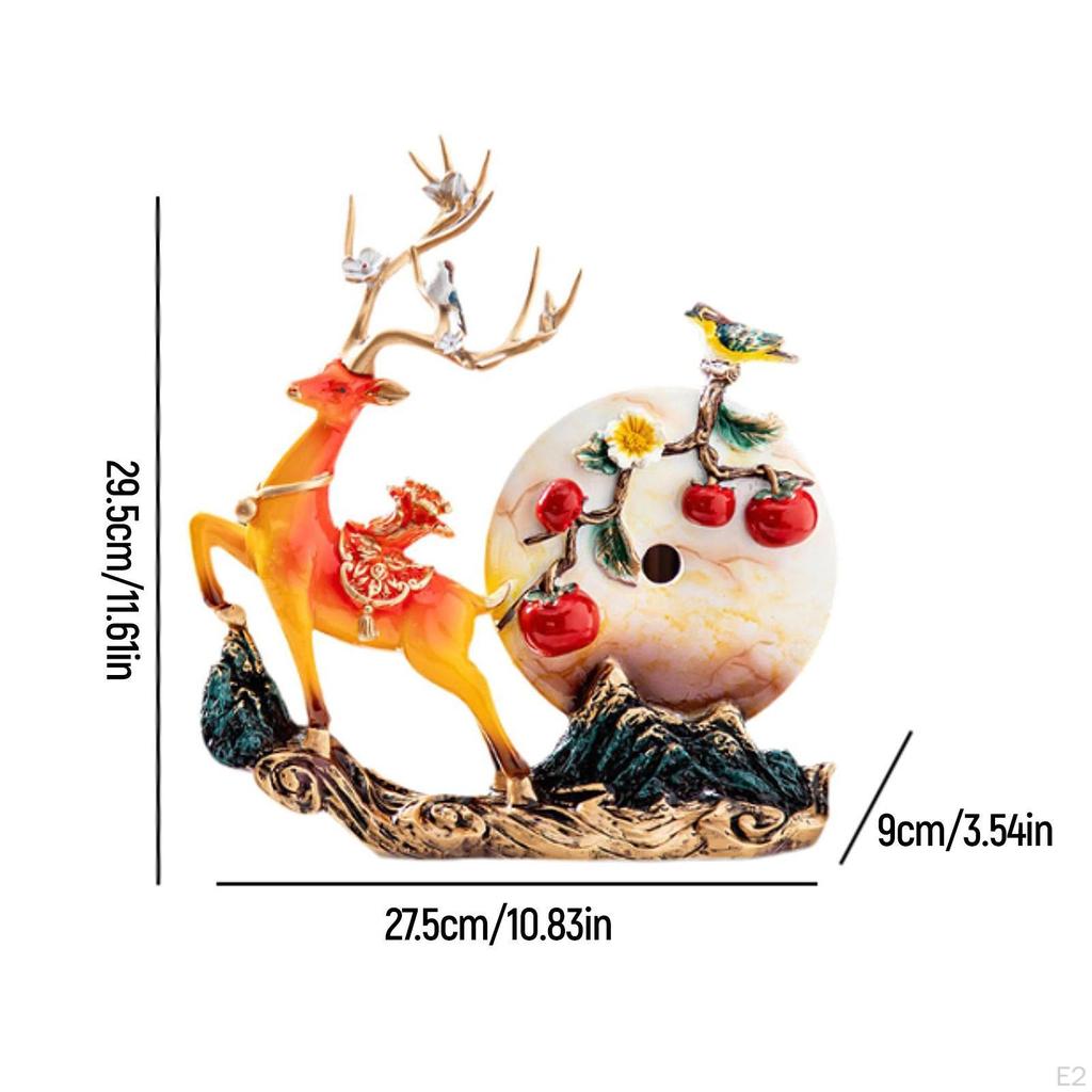 Статуя оленя из смолы, креативная коллекция, скульптура, настольное украшение для столешницы, входной двери, гостиной