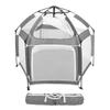 Popup Playpen Tent Roomy Foldable Portable Baby Fence for Indoor Outdoor Yard Beach Use Orange