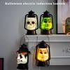 Маленький ночник, винтажный светодиодный свет,, Хэллоуин, наружное освещение, декор, Хэллоуинский свет, ручная лампа-украшение: ведьма, скелет, клоун, без батареек