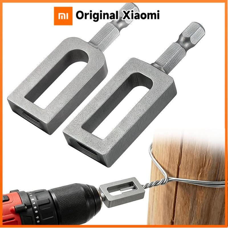 Xiaomi For Electric Drill Twist Sleeve Duty Drill Wire Twister Tool For 9 And 11 Fence Wire Tying Drill Chuck Chain Link Fence Twister