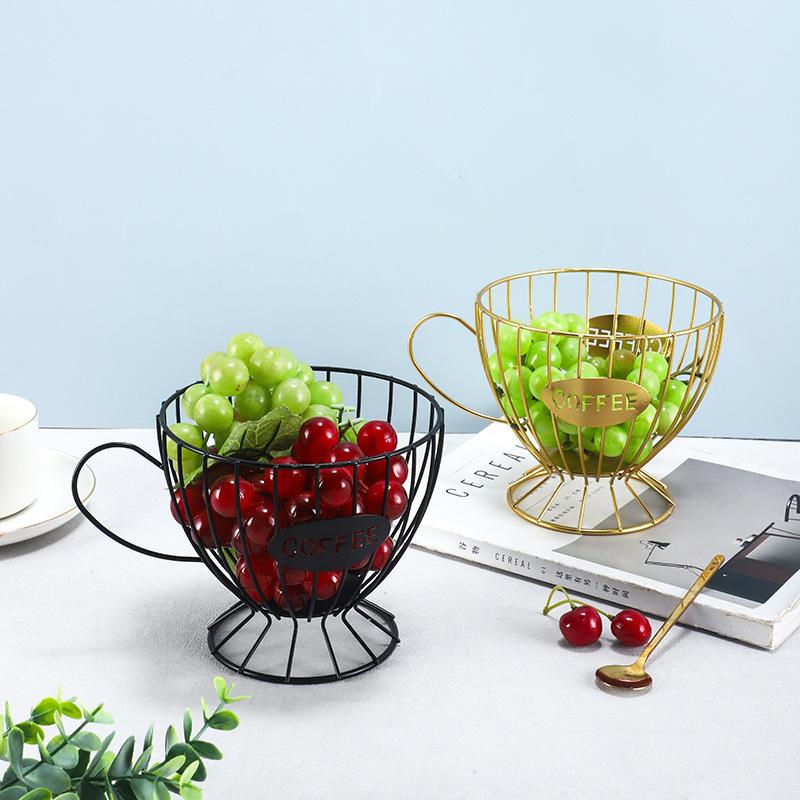 Креативный металлический поднос для фруктов в скандинавском стиле, домашний поднос для фруктов, корзина для фруктов, чайный столик, закуски, корзина для хранения фруктов