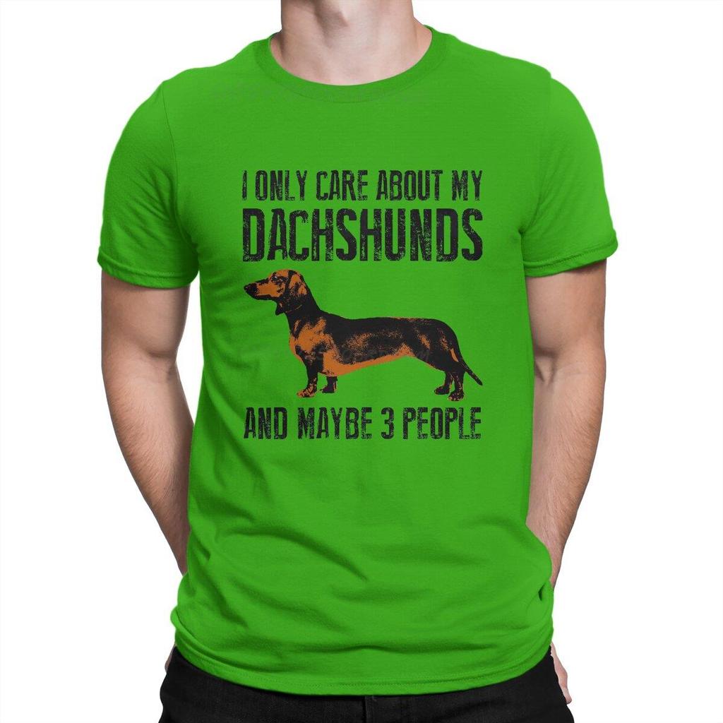 I Only Care About My Dachshunds Special T Shirt Sausage Dog Leisure T-shirts Oversized Stuff For Unisex Shirts