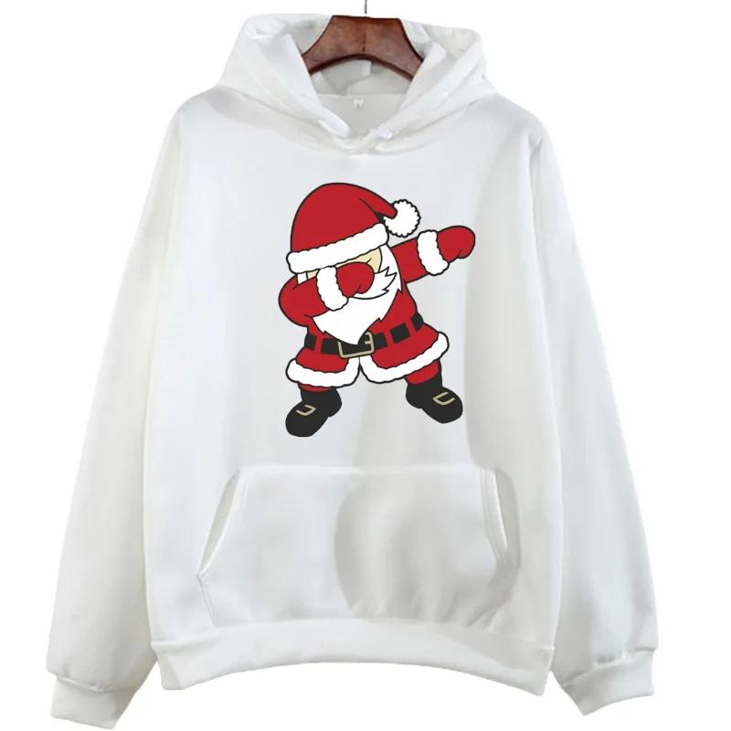 Pattern Hoodie Christmas Printed Fashion Sweatshirt Hip Hop Casual Unisex Autumn Winter Fleece Streetwear Tops Male Sudaderas