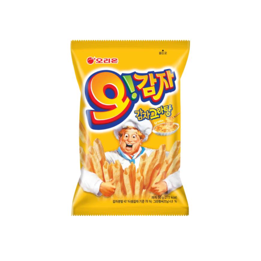 Orion Ой! Вкус картофельного гратена (50 г / 95 г), Луковый вкус (95г), Вкус соуса барбекю для макания (136g), Вкус соуса сладкий чили для обмакивания (136g)  (16 вариантов)