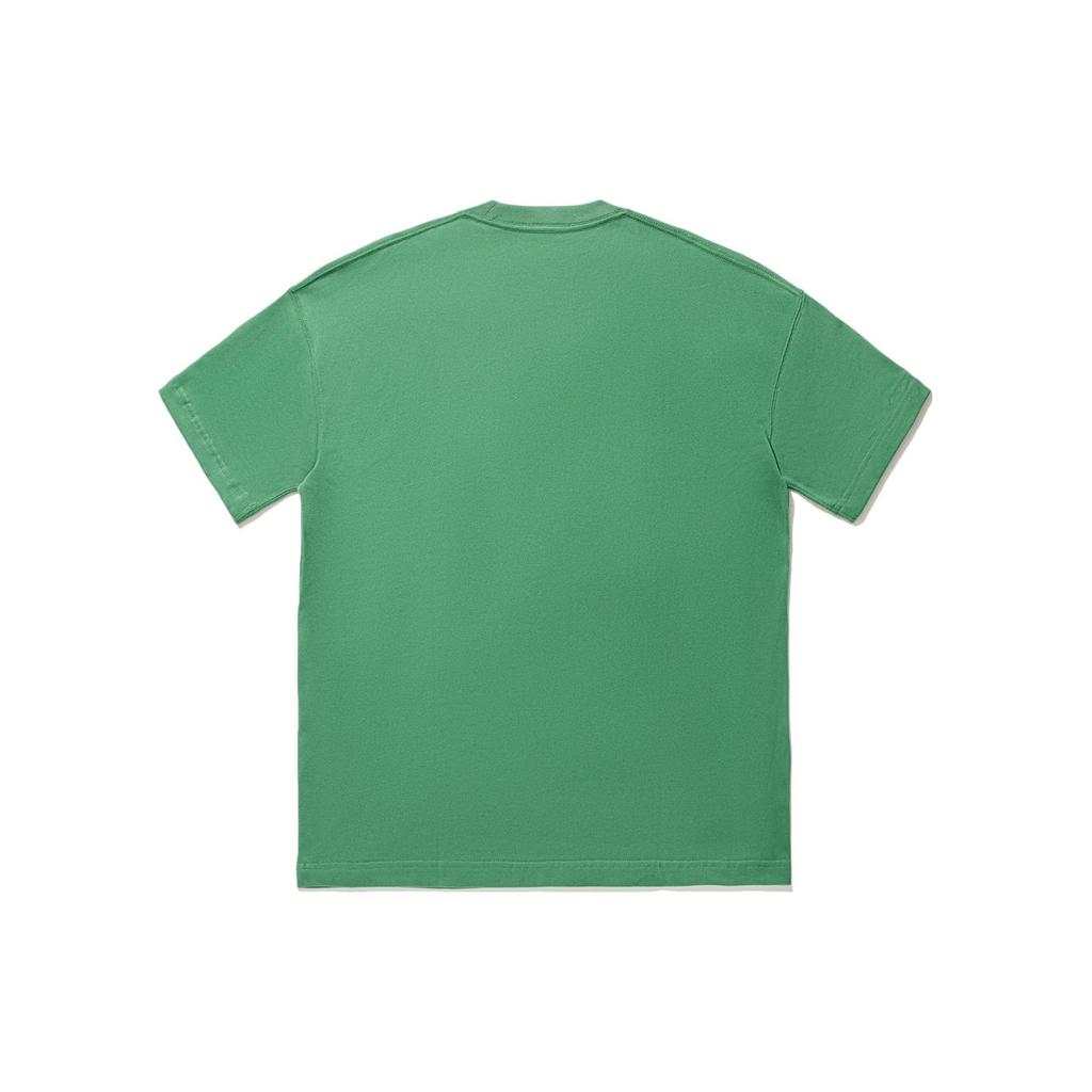 Li Ning Vital Series Solid Color Loose Casual Short Sleeve Drop Shoulder T-Shirt Unisex Tops Light-Green AHSTB11-7