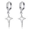 Earrings for Women and Dangling Star Set for Both Stainless Steel Fashion Accessories Men, Hoop, Earrings, Stylish, Star, Earrings, Stylish,