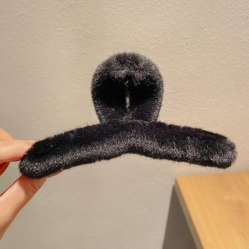 Высококачественная заколка-акула из перьев и страусиного волоса для осени/зимы - элегантный головной убор с хвостиком