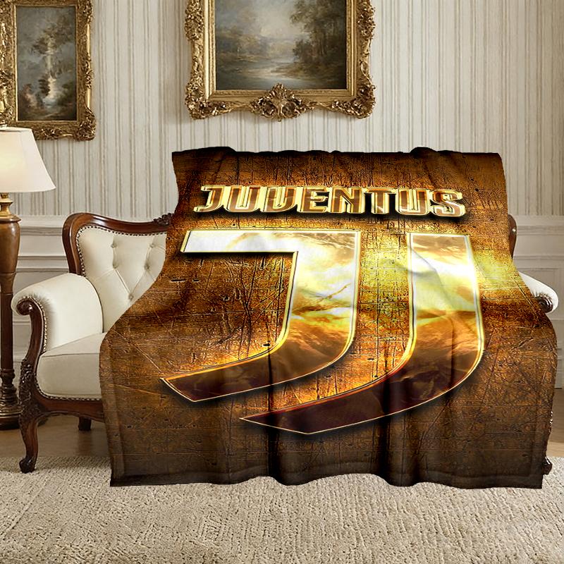 1pc Juventus Football Club Blanket, Super Cozy Printed Home Blanket, All-Season Warmth