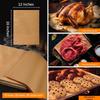Natural Color Baking Paper Pads, Non-Stick & High-Temp Resistant, 200 Food-Grade Silicone Oil Sheets.