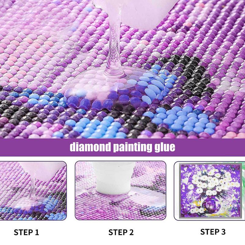 120ml 5d Diamonds Painting Art Glue Permanent Hold Shine Effect Puzzle Sealer Sticky Diamond Embroidery Glue Gel Accessories