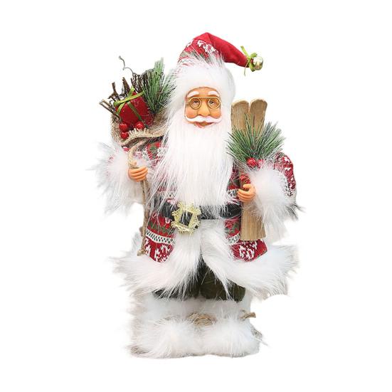 Санта Рождественское украшение 12-дюймовая фигурка ручной работы для елки, каминной полки, классический праздничный коллекционный подарок, рождественский праздничный настольный декор