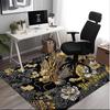1PC Custom Name Golden Dragon Artwork Theme Floor Mat Ideal for Living Room, Game Rooms, Office, Bedroom,Floor Mat Playful Design