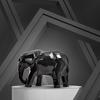 Bold Geometric Elephant Statue | A Modern Masterpiece for Your Space | Statement Décor with a Contemporary Edge – Pack of 1, Black