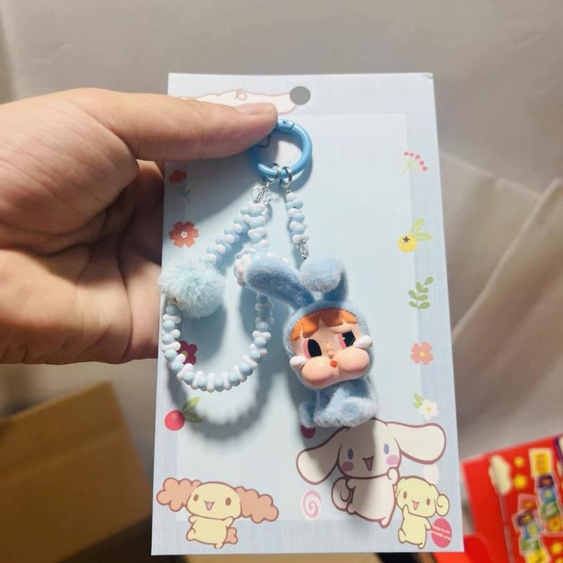 Кавайный мультяшный кукольный брелок Милый брелок из бусин Аксессуары для украшения сумки Универсальный подвес для мобильного телефона Подарки