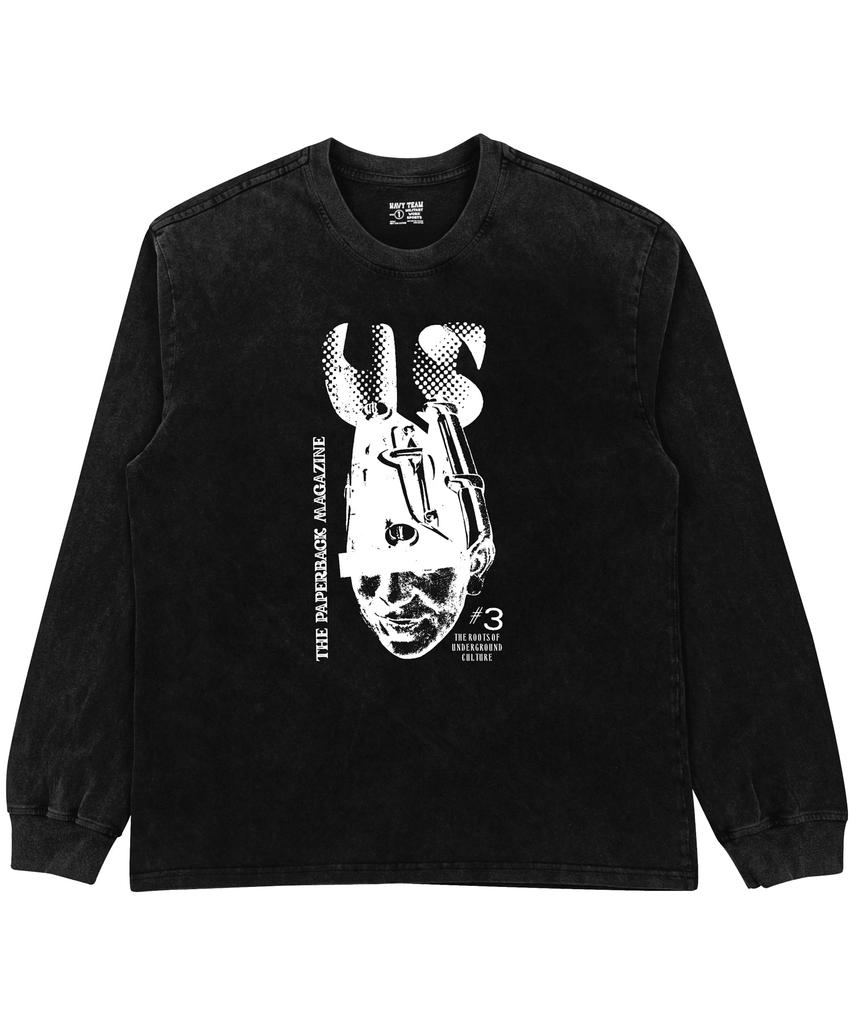 NAVYTEAM The Paperback Magazine Pigment-Dyed Long T-Shirt