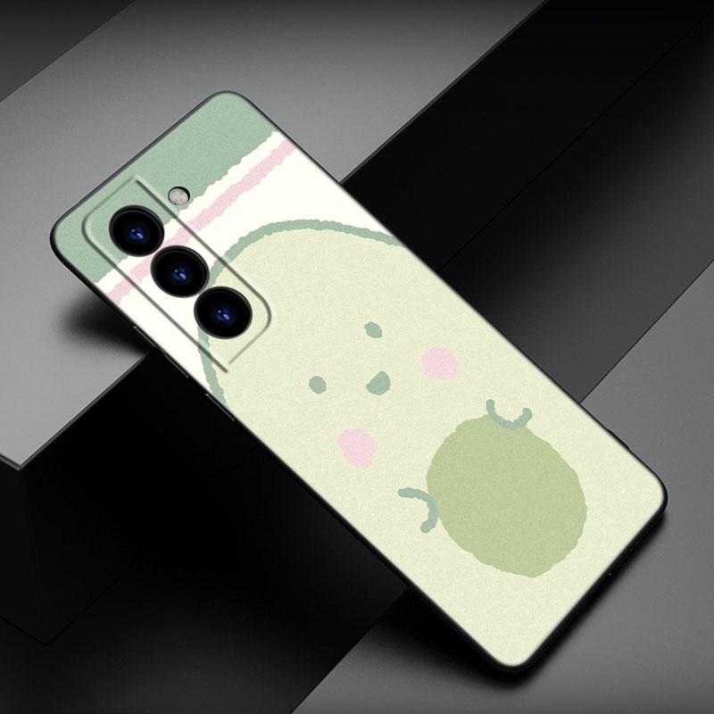 Милый мультяшный авокадо эстетический чехол для телефона Samsung Galaxy S22 Pro S21 S20 FE Ultra S10 Lite S10 S10E S9 S8 Plus черный чехол