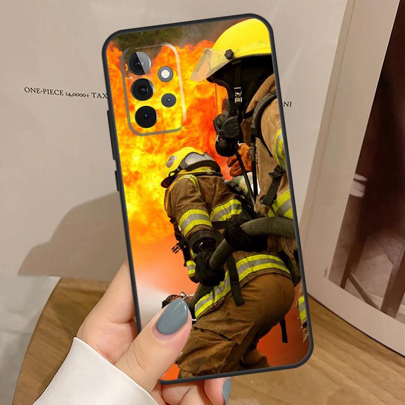 Крутая Чехол для телефона Пожарный Герой Пожарный Для Samsung Galaxy A32 A52 A12 A53 A33 A23 A13 A54 A34 A14 A51 A15 A25 A35 A55