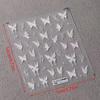 White Butterfly Shape Nail Sticker Stereoscopic Relief Decal Adhesive Nail Art Salon Diy Nail Art Enthusiasts
