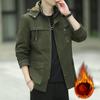 Повседневная куртка мужская одежда с капюшоном новая осенне-зимняя корейская версия флисовая утолщенная куртка Tooling