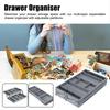 2/3 Tier Adjustable Drawer Organizer Box Trays Make Up Cosmetics Sundries Divider Holder Kitchen Bathroom Closet Jewellery Box