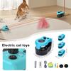 Electric Funny Cat Toy Cat Weight Loss Artifact Feather Control Remote Cat Pet Interactive Toy Running Supplies O8S9