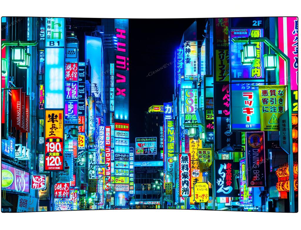 Japan Tokyo Night Lights Tapestry Urban Cityscape Wall Art Neon Glow Decor for Bedroom Living Room Display