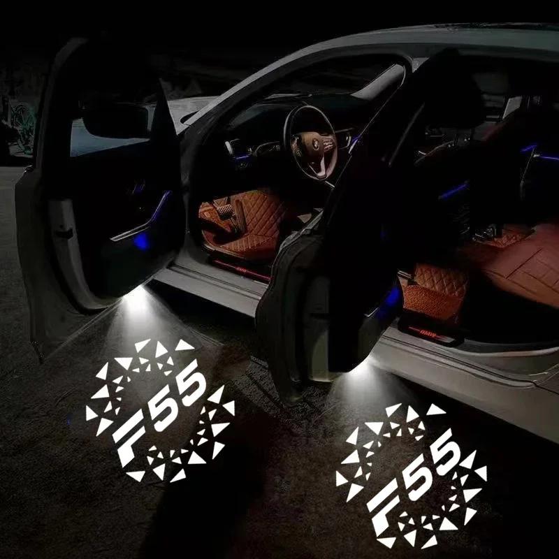 2PCS LED Car Door Welcome Ghost Shadow Courtesy Projector Badge Lamp Decor for Mini Cooper JCW F55 Emblem 2015‑2024 Accessories