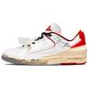 Off-White X Air 2 Retro Low SP White Varsity Red Unisex Sneakers Black DJ4375-106